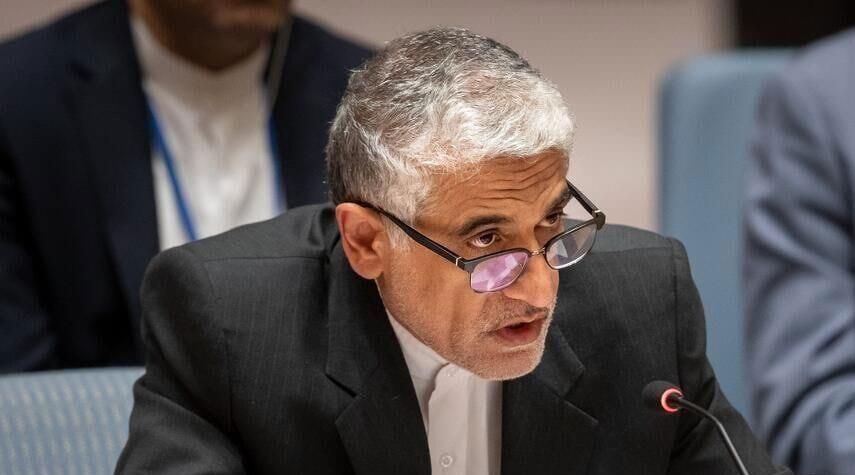 إيرواني: على مجلس الأمن الدولي إدانة اعتداءات الكيان الصهيوني المتكررة على سورية