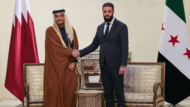 زيارة القائد أحمد الشرع لأمير قطر